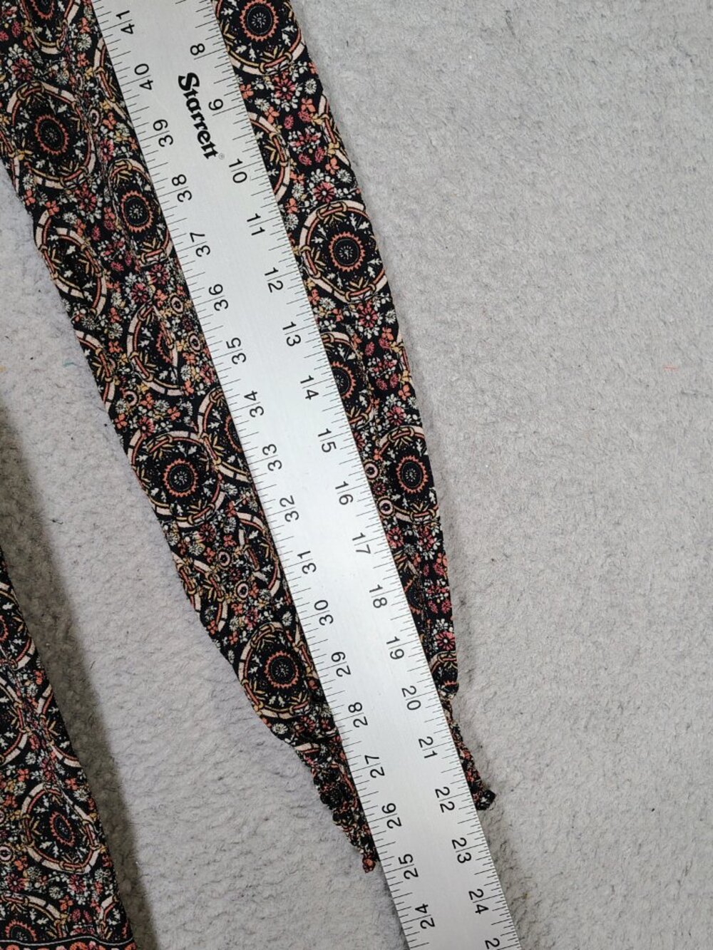 Max Studio Maxi Dress Womens S? 36" Chest Black Multi Floral Long Sleeve Cottage - Picture 5 of 12